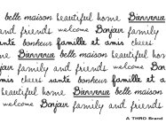 BELLE MAISON BEAUTIFUL HOME BIENVENUE AND FRIENDS WELCOME BONJOUR FAMILY ANTE BONHEUR FAMILLE ET AMIS CHEERS UNE BIENVENUE A THRO BRAND