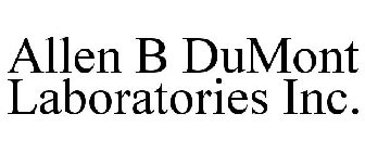 ALLEN B DUMONT LABORATORIES INC.