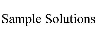 SAMPLESOLUTIONS