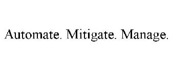 AUTOMATE. MITIGATE. MANAGE.