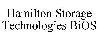 HAMILTON STORAGE TECHNOLOGIES BIOS