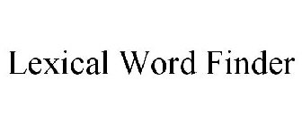 LEXICAL WORD FINDER
