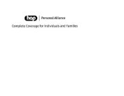 HAP PERSONAL ALLIANCE COMPLETE COVERAGE FOR INDIVIDUALS AND FAMILIES