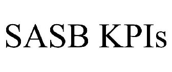 SASB KPIS