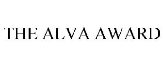 THE ALVA AWARD