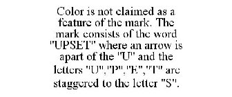 COLOR IS NOT CLAIMED AS A FEATURE OF THE MARK. THE MARK CONSISTS OF THE WORD 