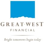 GREAT-WEST FINANCIAL BRIGHT TOMORROWS BEGIN TODAY