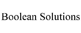 BOOLEAN SOLUTIONS