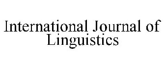 INTERNATIONAL JOURNAL OF LINGUISTICS