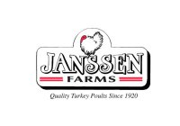 JANSSEN FARMS QUALITY TURKEY POULTS SINCE 1920
