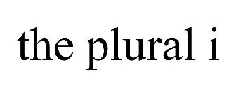 THE PLURAL I