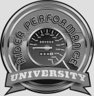 RIDER PERFORMANCE UNIVERSITY