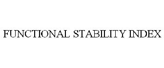 FUNCTIONAL STABILITY INDEX