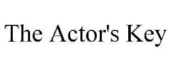 THE ACTOR'S KEY