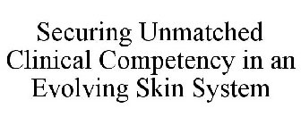 SECURING UNMATCHED CLINICAL COMPETENCY IN AN EVOLVING SKIN SYSTEM