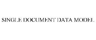 SINGLE DOCUMENT DATA MODEL