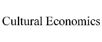 CULTURAL ECONOMICS