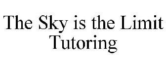 THE SKY IS THE LIMIT TUTORING