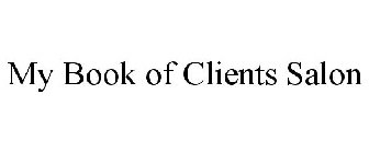 MY BOOK OF CLIENTS SALON