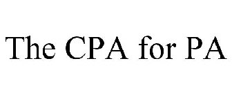 THE CPA FOR PA