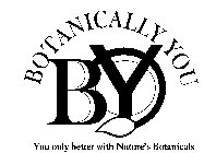 BOTANICALLY YOU BY YOU ONLY BETTER WITH NATURE'S BOTANICALS