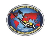 WORLDWIDE CHRISTIAN SCUBA DIVERS ORGANIZATION JESUS IS THE REGULATOR OF MY LIFE GOD