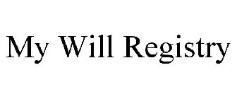 MY WILL REGISTRY