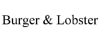 BURGER & LOBSTER