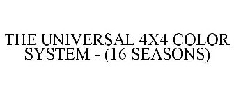 THE UNIVERSAL 4X4 COLOUR SYSTEM (16 SEASONS)