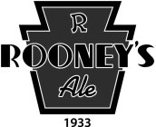 R ROONEY'S ALE 1933