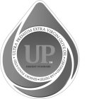 UP ULTRA PREMIUM EXTRA VIRGIN OLIVE OIL CERTIFIED LAB TESTED SENSORY EVALUATED HIGHEST STANDARD
