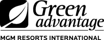 GREEN ADVANTAGE MGM RESORTS INTERNATIONAL