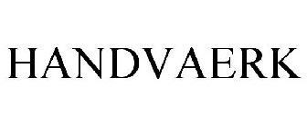 HANDVAERK