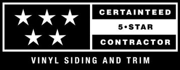 CERTAINTEED 5 · STAR CONTRACTOR VINYL SIDING AND TRIM