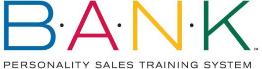 B·A·N·K PERSONALITY SALES TRAINING SYSTEM