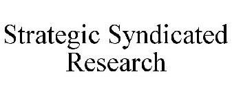 STRATEGIC SYNDICATED RESEARCH