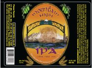 WEED MOUNTAIN HIGH IPA INDIA PALE ALE MT SHASTA BREWING CO. WEED, CA