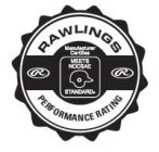 RAWLINGS PERFORMANCE RATING R MANUFACTURER CERTIFIED