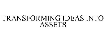 TRANSFORMING IDEAS INTO ASSETS