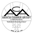 ACA AMERICAN CHAMPION AIRCRAFT CORPORATION 