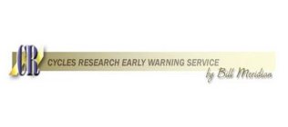 CYCLES RESEARCH EARLY WARNING SERVICE BY BILL MERIDIAN