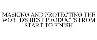 MASKING AND PROTECTING THE WORLD'S BESTPRODUCTS FROM START TO FINISH