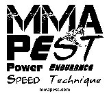 MMA PEST POWER ENDURANCE SPEED TECHNIQUE MMAPEST.COM