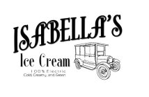 ISABELLA'S ICE CREAM 100% ELECTRIC COLD, CREAMY, AND GREEN
