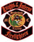 KNIGHTS OF THE INFERNO FIREFIGHTERS M C BROTHERHOOD LOYALTY 9-11
