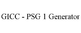 GICC - PSG 1 GENERATOR