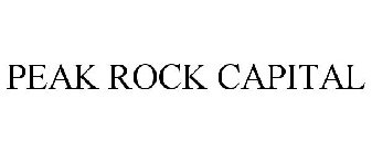 PEAK ROCK CAPITAL