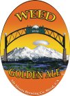 WEED WEED GOLDEN ALE MT SHASTA BREWING CO. WEED, CA