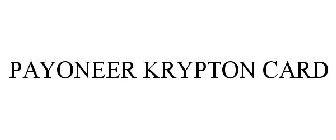 PAYONEER KRYPTON CARD