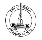 CITY OF BYRON FOUNDED IN 1835